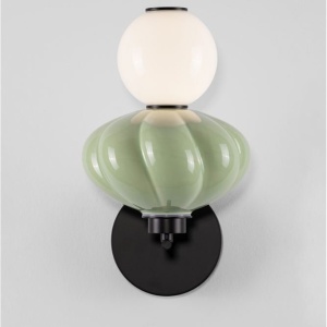Aplica de perete LED decorativa ceramica Alb, Verde, ONETA 244883 universul-luminii.ro