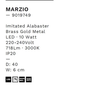 Aplica de perete LED decorativa MARZIO D-40cm - Img 9