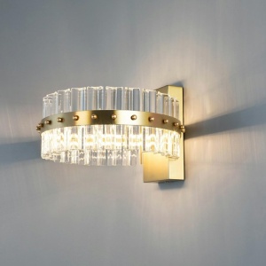 Aplica de perete LED design ambiental Half auriu - Img 5