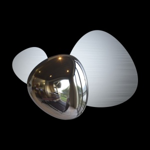 Aplica de perete LED design decorativ ambiental Jack-stone argintiu 100953 universul-luminii.ro