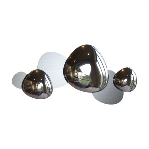 Aplica de perete LED design decorativ ambiental Jack-stone argintiu