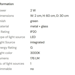 Aplica de perete LED design decorativ Enigma verde - Img 4