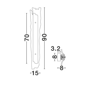 Aplica de perete LED design decorativ VELAR - Img 8