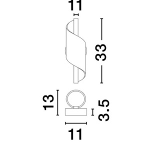 Aplica de perete LED design deosebit Valentin - Img 4