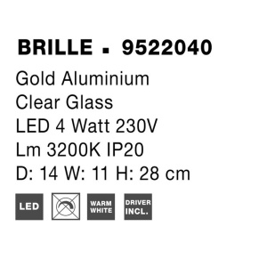 Aplica de perete LED design elegant BRILLE - Img 8