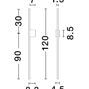 Aplica de perete LED design liniar TIEN 120cm - Img 2