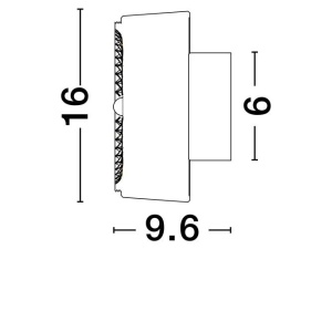 Aplica de perete LED design modern KEROS - Img 2