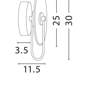 Aplica de perete LED design modern Maru 236483 universul-luminii.ro