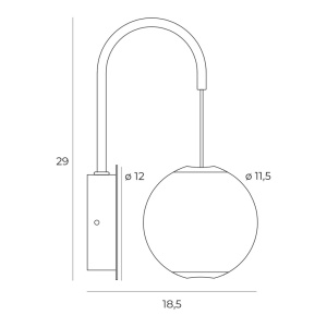 Aplica de perete LED design modern NOBILE - Img 5