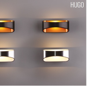 Aplica de perete LED Hugo alb/ argintiu W0053 MX 59363 universul-luminii.ro