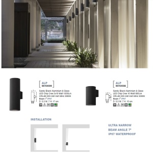 Aplica de perete LED iluminat exterior IP67 ALP up and down NVL-9010009 188013 universul-luminii.ro