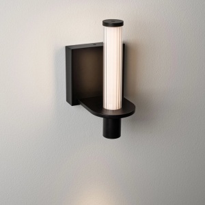 Aplica de perete LED metal negru cu sticla, LUMIEN - Img 6