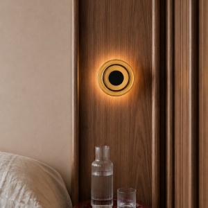 Aplica de perete LED moderna SOFI cognac amber - Img 5