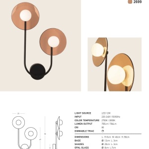 Aplica de perete LED moderna TAPEL - Img 4