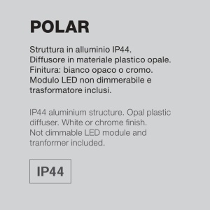 Aplica de perete LED pentru oglinda baie IP44 Polar crom 149843 universul-luminii.ro