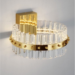 Aplica de perete LED Sticla, Baza Aurie Kezo 251243 universul-luminii.ro