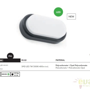 Aplica de perete LED terasa exterior FRED alba 70664 48083 universul-luminii.ro