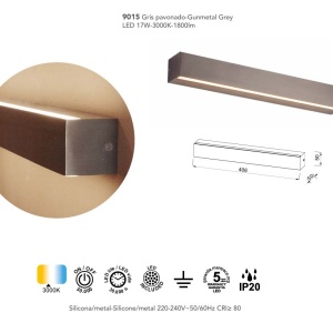 Aplica de perete liniara LED ELEGANCE 40cm - Img 3
