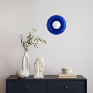 Aplica de perete, Living, Hol, Scara, Sticla, Cobalt, TEVO 245633 universul-luminii.ro