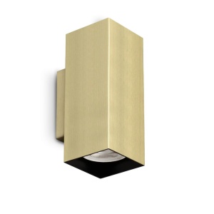 Aplica de perete LOOK AP2 SQUARE D60 H150 OTTONE
