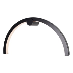 Aplica de perete lumina ambientala LED IP44 TRIO ARC negru mat