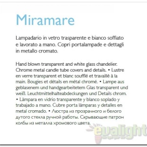 Aplica de perete LUX fabricat manual MIRAMARE AP2 080888 49373 universul-luminii.ro