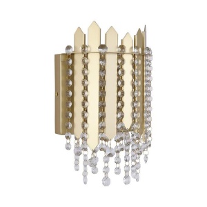 Aplica de perete metal auriu, cristale din sticla Spear 627013 universul-luminii.ro