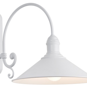 Aplica de perete metalica stil industial ERBA alba