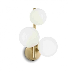 Aplica de perete moderna cu 3 surse de lumina PERLAGE AP3 OTTONE - Img 1