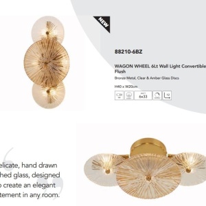 Aplica de perete moderna design deosebit Wagon Wheel 6Lt 221393 universul-luminii.ro
