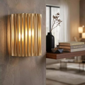 Aplica de perete moderna metal auriu Split 2Lt