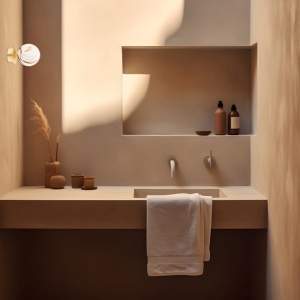 Aplica de perete moderna pentru baie IP44 FABIO alama 223253 universul-luminii.ro