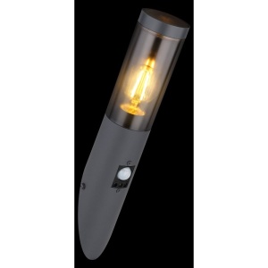 Aplica de perete pentru iluminat exterior cu senzor de miscare design modern IP44 Boston antracit 135703 universul-luminii.ro