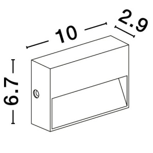 Aplica de perete pentru iluminat exterior IP54 VISION 205983 universul-luminii.ro