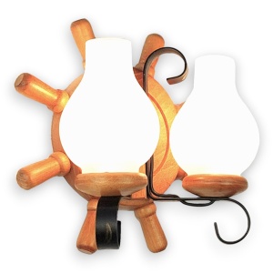 Aplica de perete rustica fabricata manual din lemn Timona WOOD-TI-AP2 - Img 11