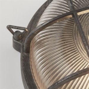 Aplica de perete sau tavan design industrial IP44 Bulkhead Round 111703 universul-luminii.ro