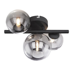 Aplica de perete sau tavan design modern RIHA fumurie 56133-3W GL 87983 universul-luminii.ro