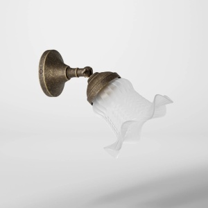 Aplica de perete stil clasic italian din alama si sticla Bell - Img 4