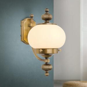 Aplica de perete stil clasic Nostalgie up alama antique/champagne 155733 universul-luminii.ro