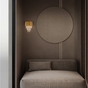Aplica de perete stil elegant MAGNOLIA aurie - Img 2