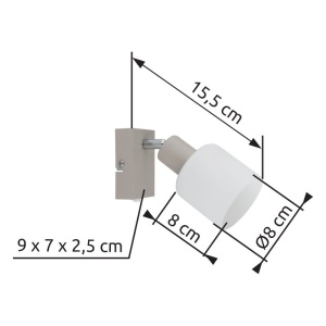 Aplica de perete stil minimalist TRENT 621103 universul-luminii.ro