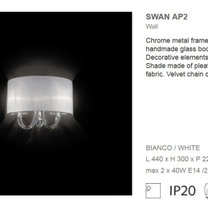 Aplica de perete SWAN AP2 035864 45533 universul-luminii.ro