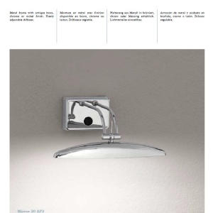 Aplica de perete tablou, oglinda de baie MIRROR-20 AP2 CROMO 017334 45733 universul-luminii.ro