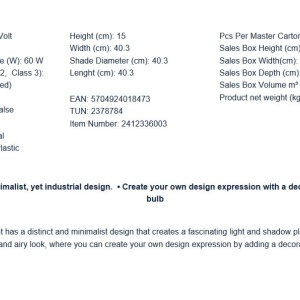 Aplica de perete/tavan design industrial Beroni negru 229843 universul-luminii.ro