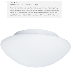 Aplica de perete / tavan pentru baie IP44 Discs 28cm 1910-28 SRT 62683 universul-luminii.ro