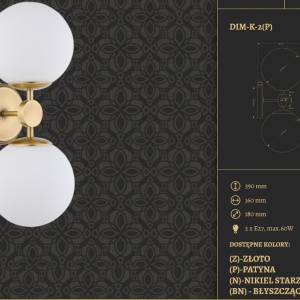 Aplica design clasic realizata manual DIMARO 87433 universul-luminii.ro