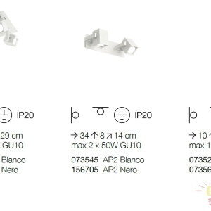 Aplica design modern cu spot directionabil MOUSE AP1 alba 073521 - Img 4