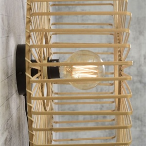 Aplica eco din bambus Bromo L, 60x18cm 195453 universul-luminii.ro