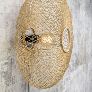 Aplica eco din bambus Cango natur, 60x25cm 196323 universul-luminii.ro
