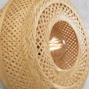 Aplica eco din bambus Palawan natur, 40x15cm 195903 universul-luminii.ro